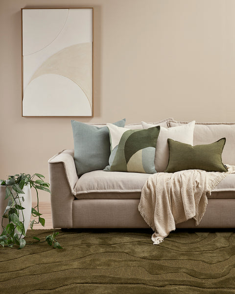 Mira Olive Floor Rug | Furtex NZ